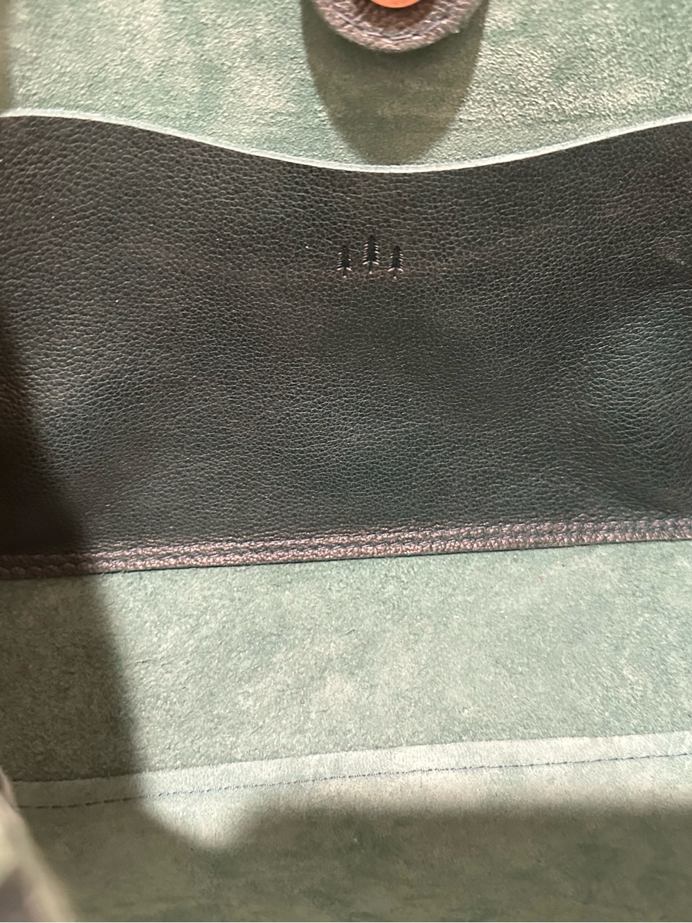 Nwot Portland Leather Goods Medium Seaglass Verona Bag - Picture 3 of 5